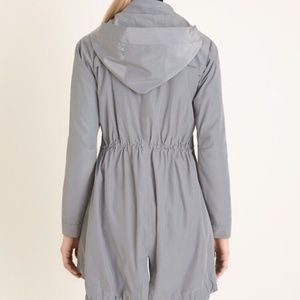 NWT Chico's Packable Rain Jacket (Chico's Size 2) - Color is Gunmetal